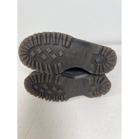 Dr. Martens Jadon III Pisa Leather Platform Boots Womens 5 Black Good Combat Zip - Picture 8 of 11